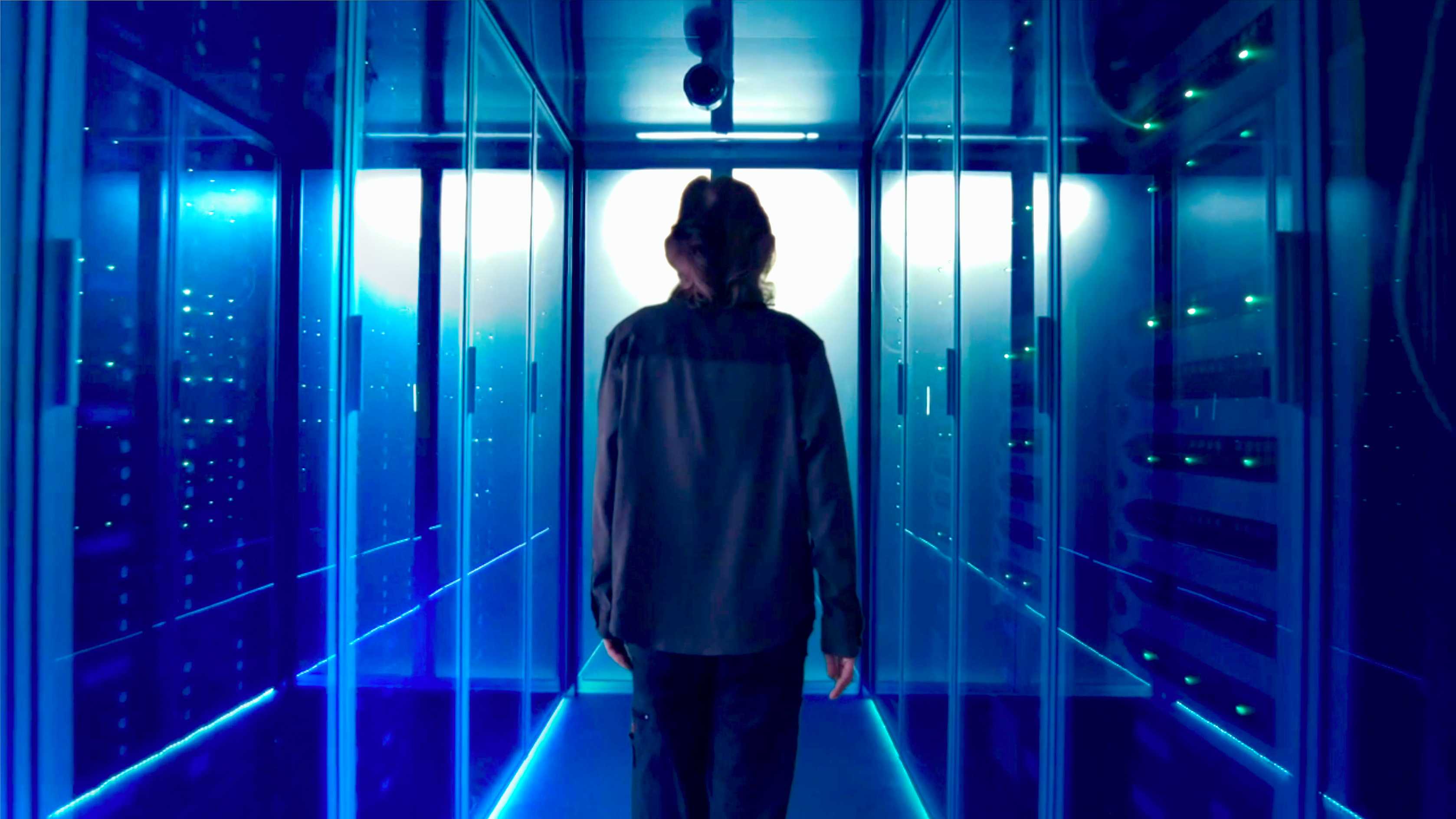 Craigycraig walking through the data center